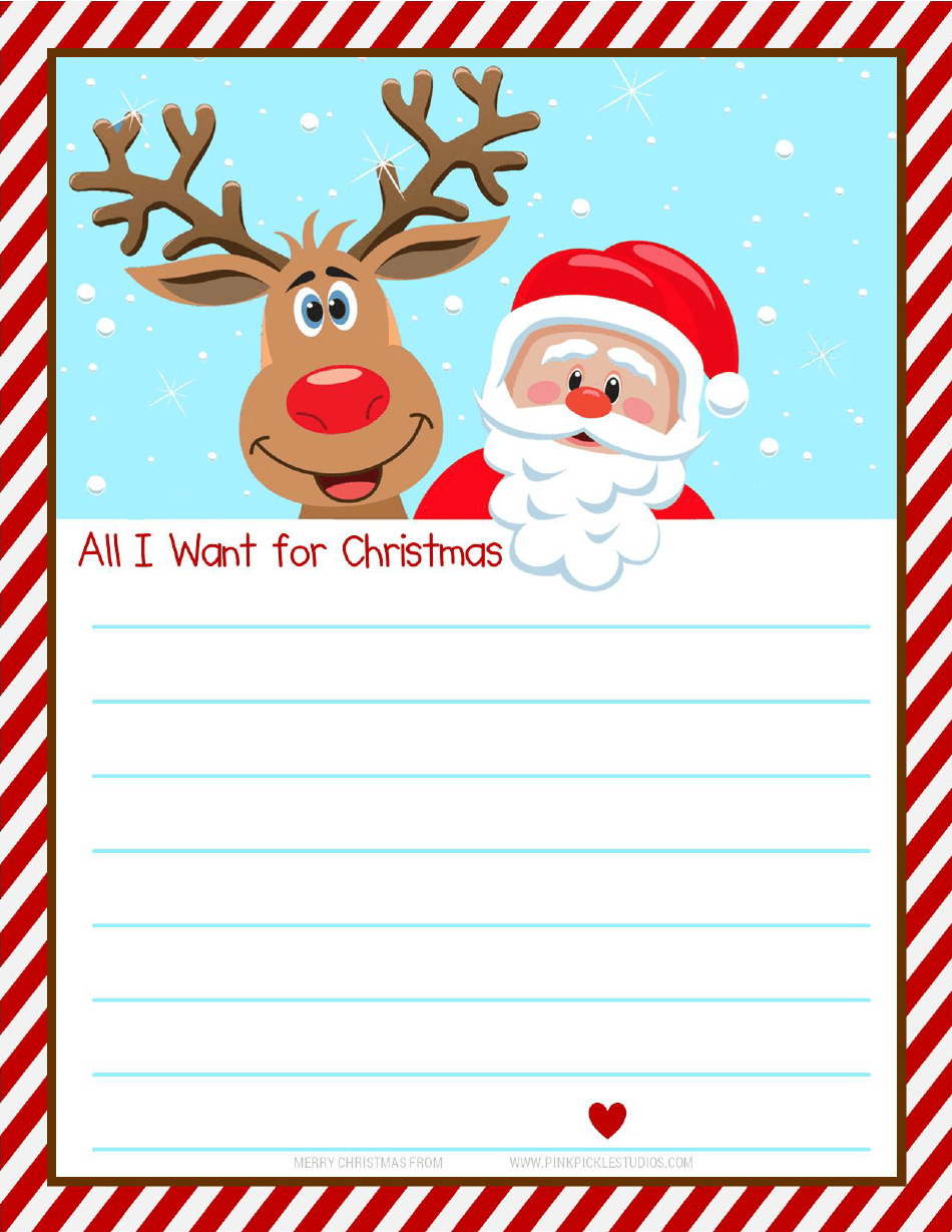 Detail Christmas Wish List Template Nomer 38