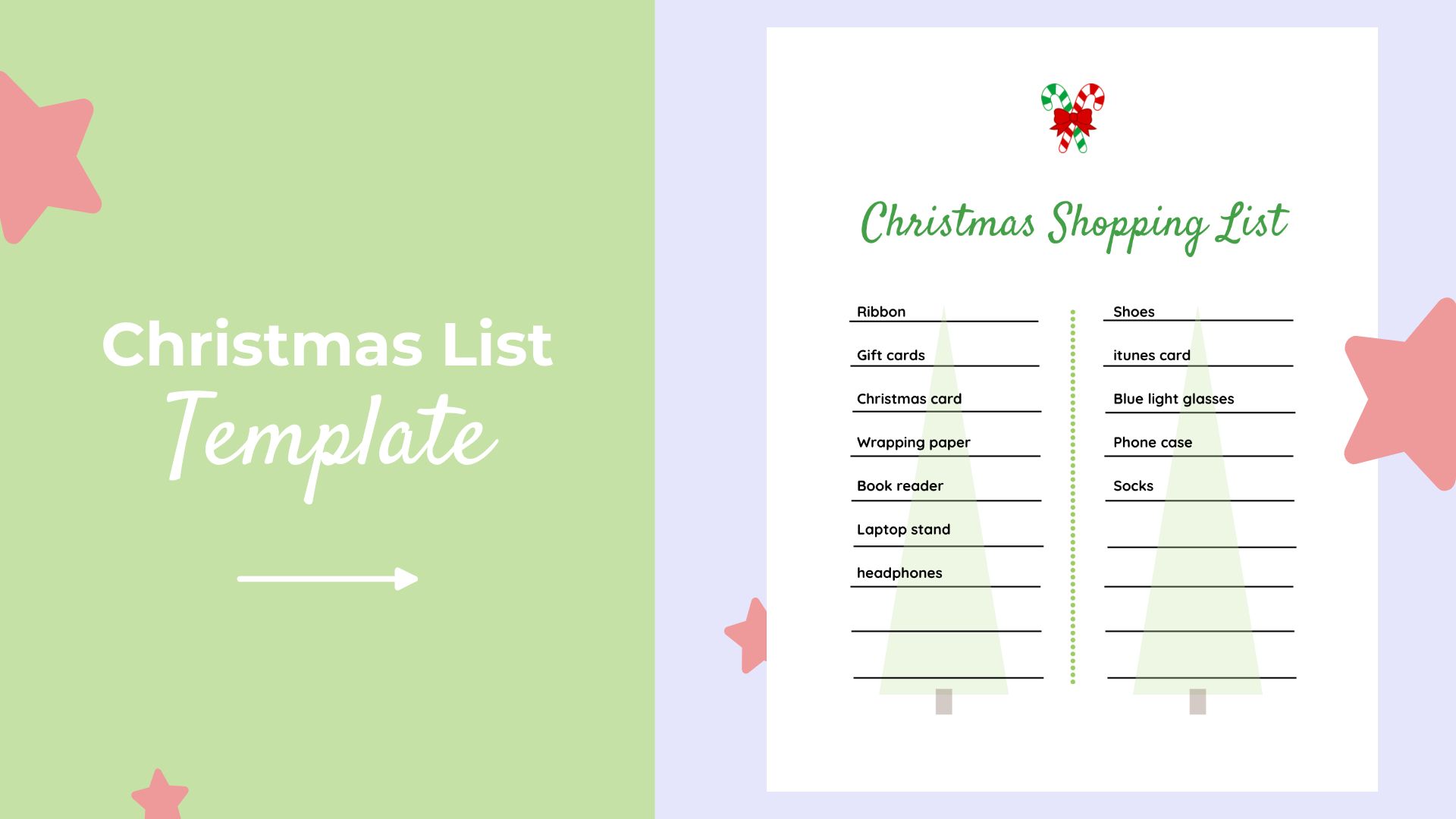 Detail Christmas Wish List Template Nomer 42