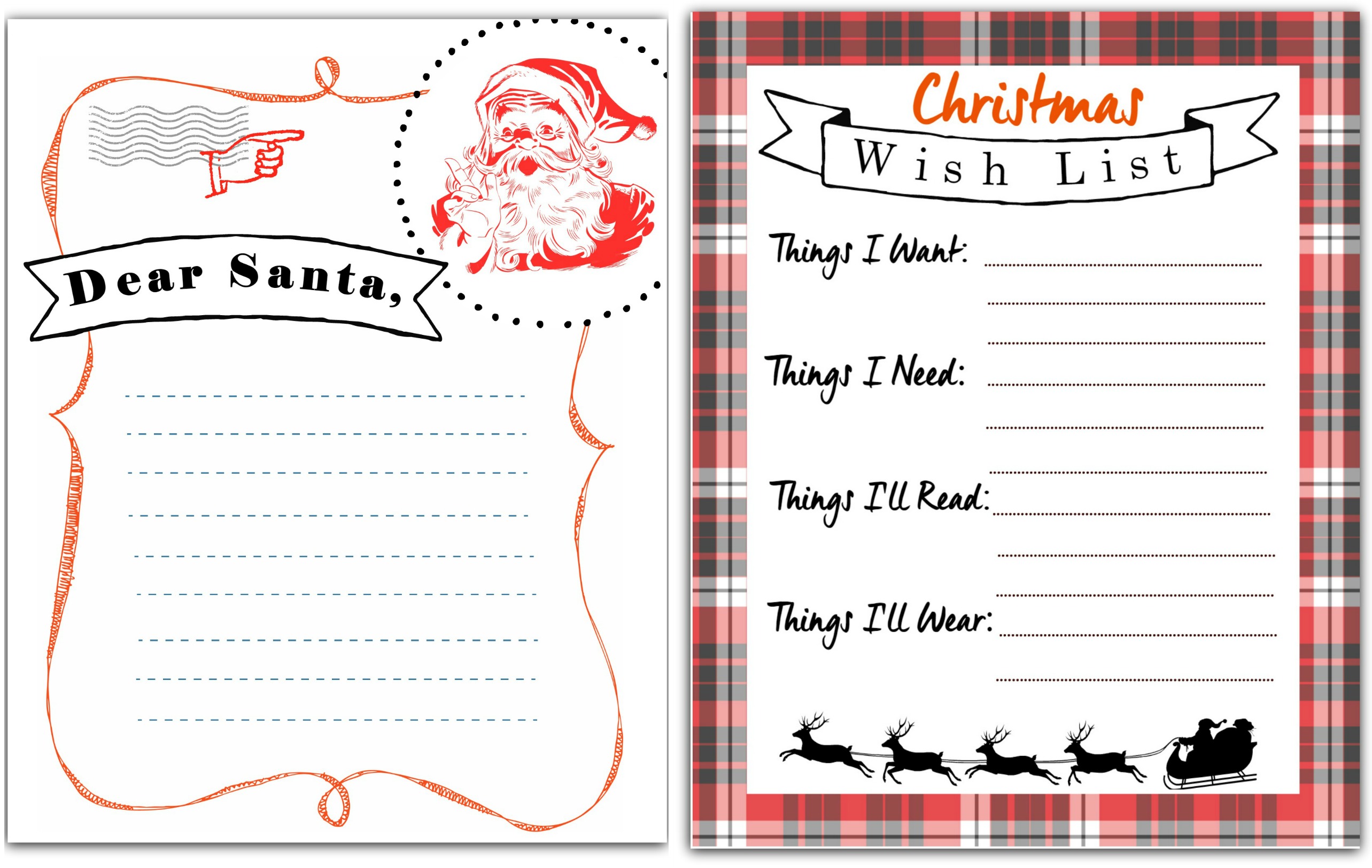 Detail Christmas Wish List Template Nomer 47