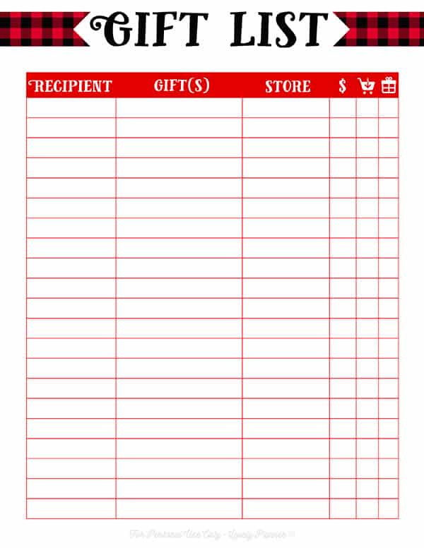 Detail Christmas Wish List Template Nomer 53