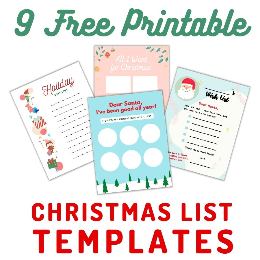 Detail Christmas Wish List Template Nomer 7