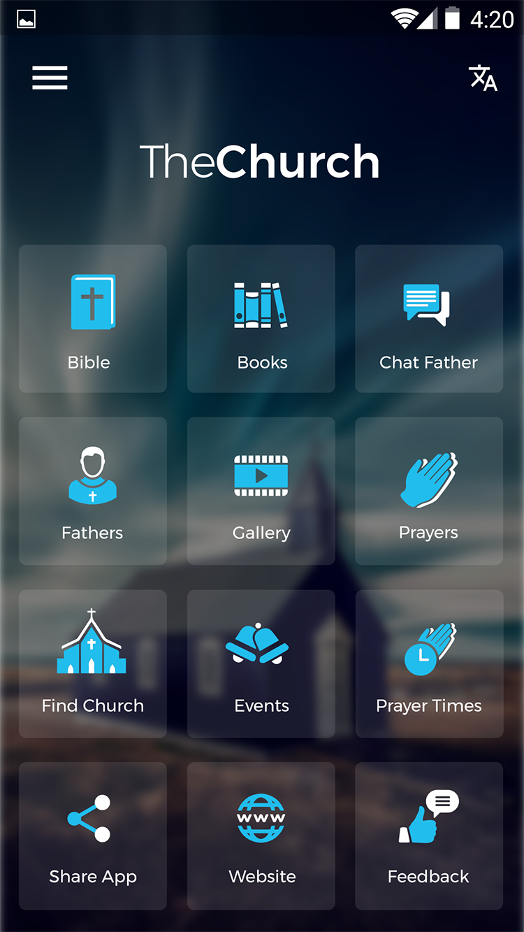 Detail Church App Template Nomer 3