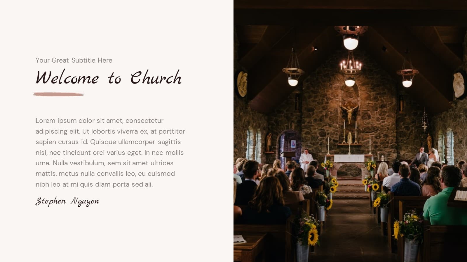 Detail Church Presentation Template Nomer 38