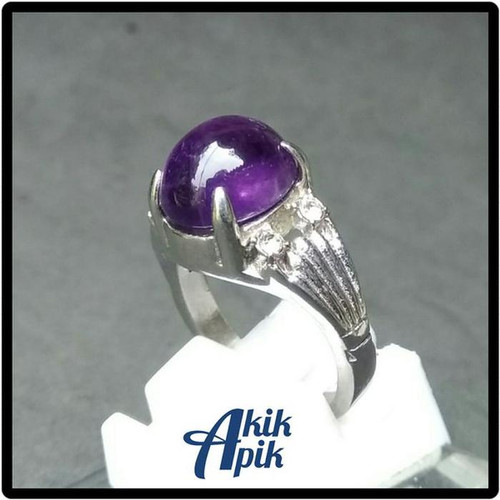 Detail Cincin Batu Kecubung Ungu Untuk Wanita Nomer 49