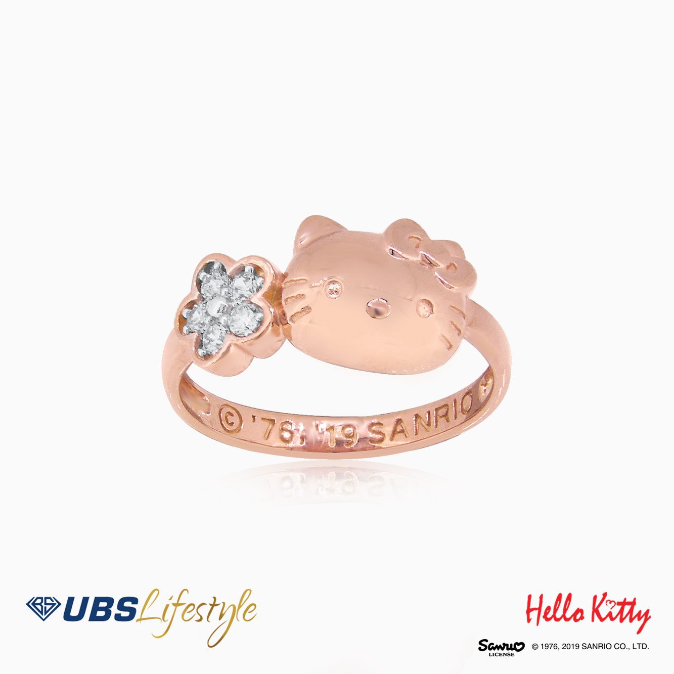 Detail Cincin Emas Hello Kitty Nomer 3