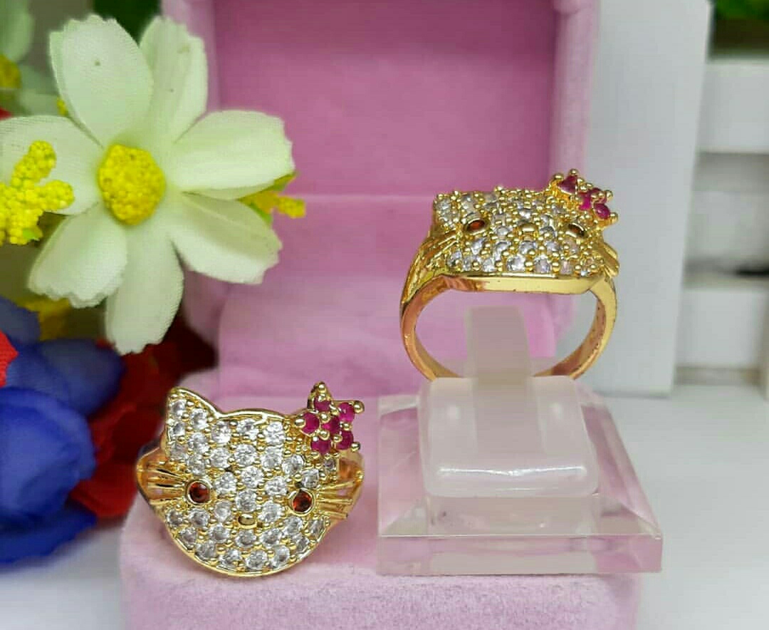 Detail Cincin Emas Hello Kitty Nomer 20