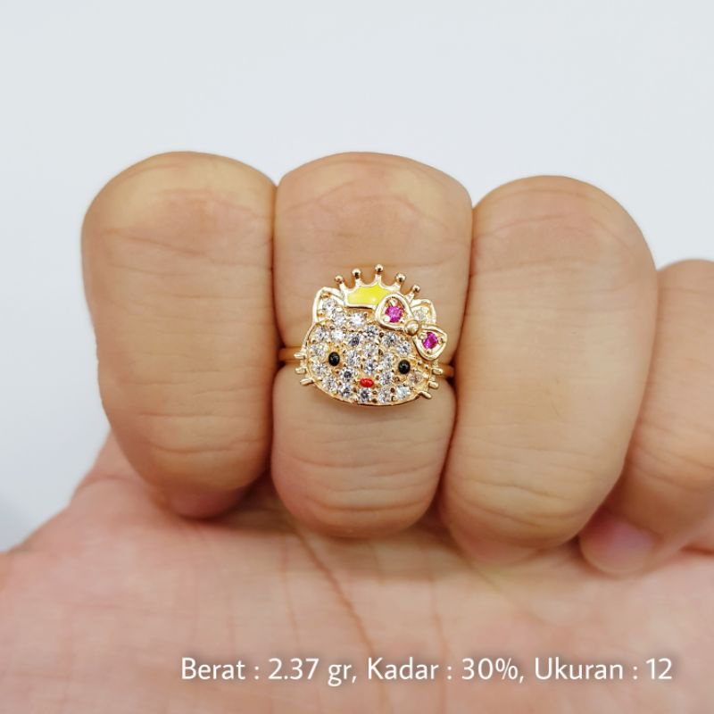 Detail Cincin Emas Hello Kitty Nomer 26