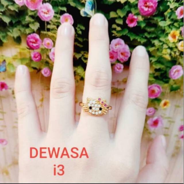 Detail Cincin Emas Hello Kitty Nomer 32