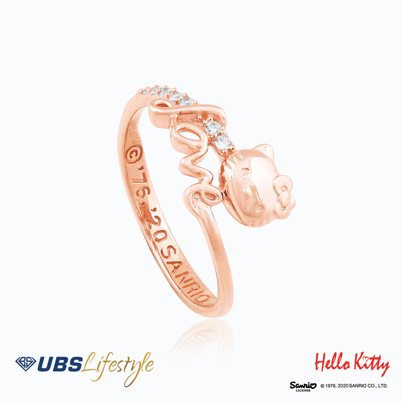 Detail Cincin Emas Hello Kitty Nomer 6