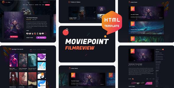 Detail Cinema Html Template Nomer 13