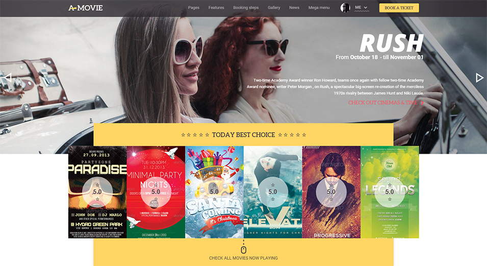 Detail Cinema Html Template Nomer 33