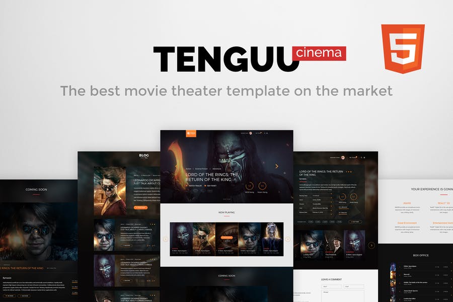 Detail Cinema Html Template Nomer 37