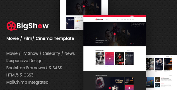 Detail Cinema Html Template Nomer 49