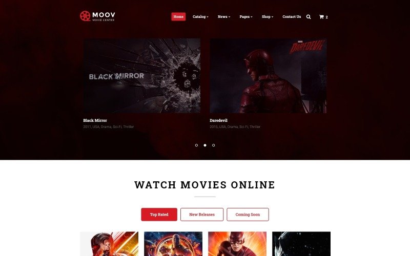 Detail Cinema Html Template Nomer 8