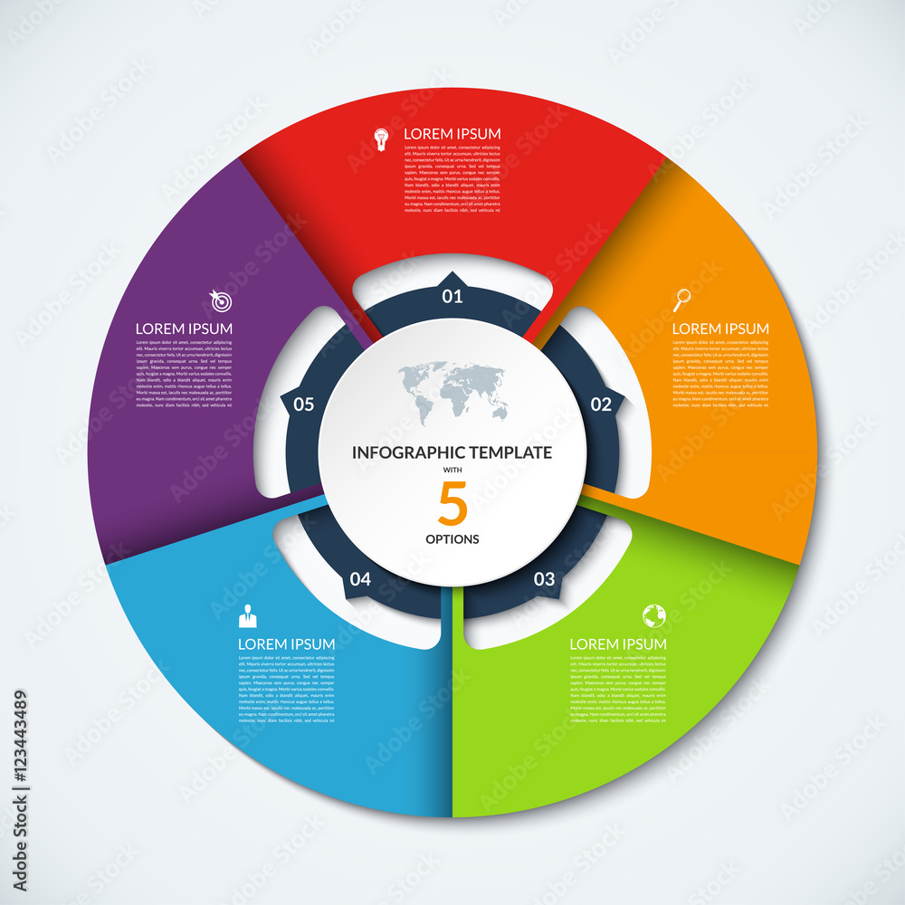 Detail Circle Infographic Template Nomer 13