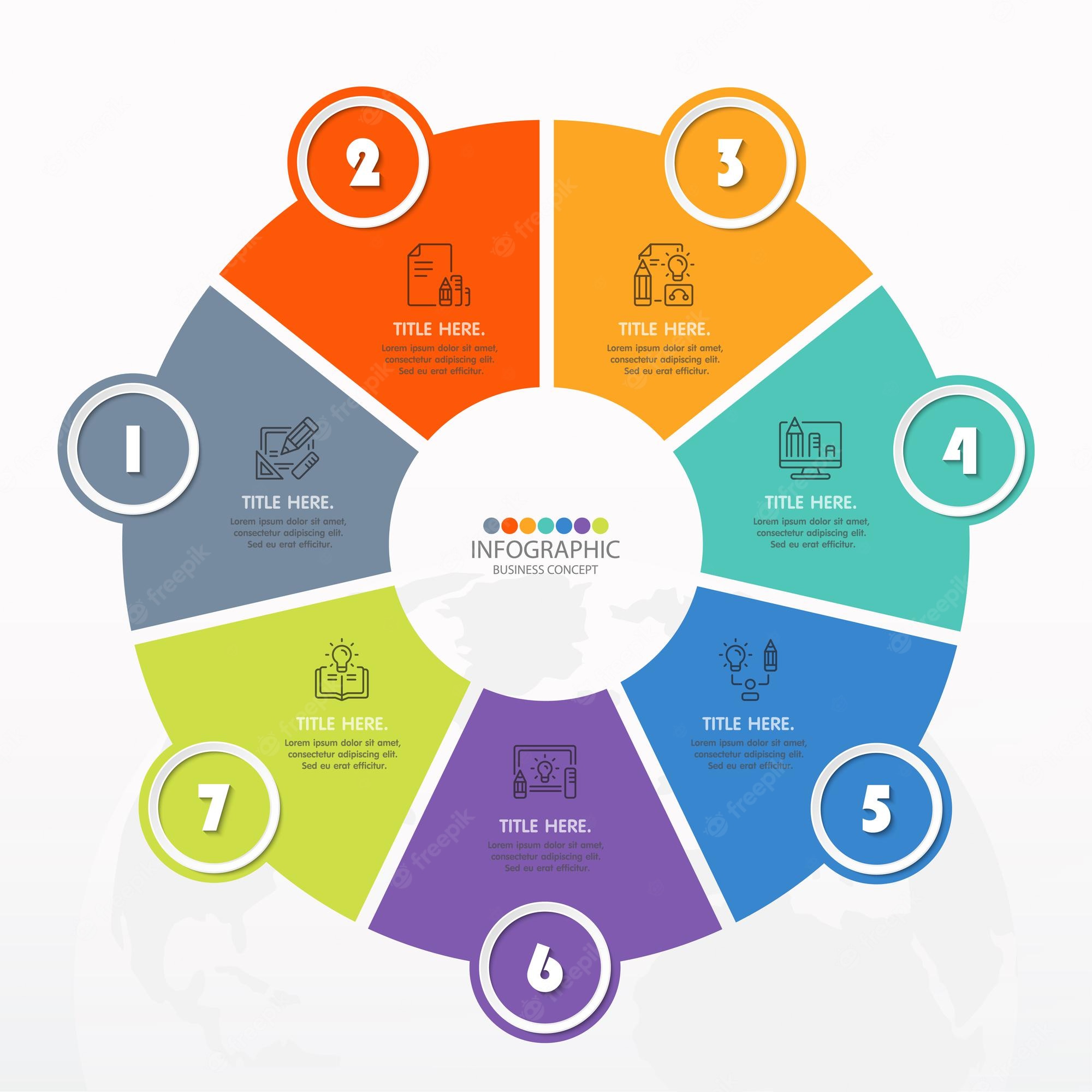 Detail Circle Infographic Template Nomer 16