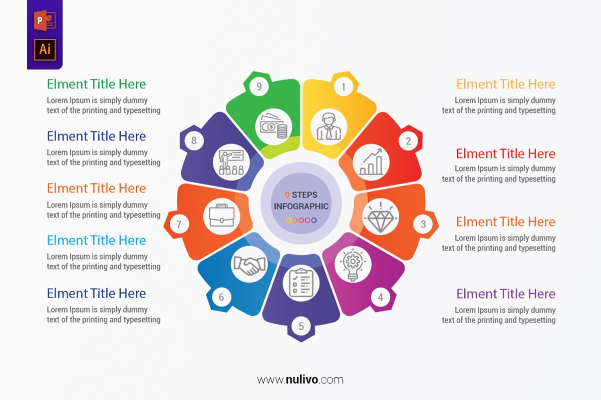 Detail Circle Infographic Template Nomer 40