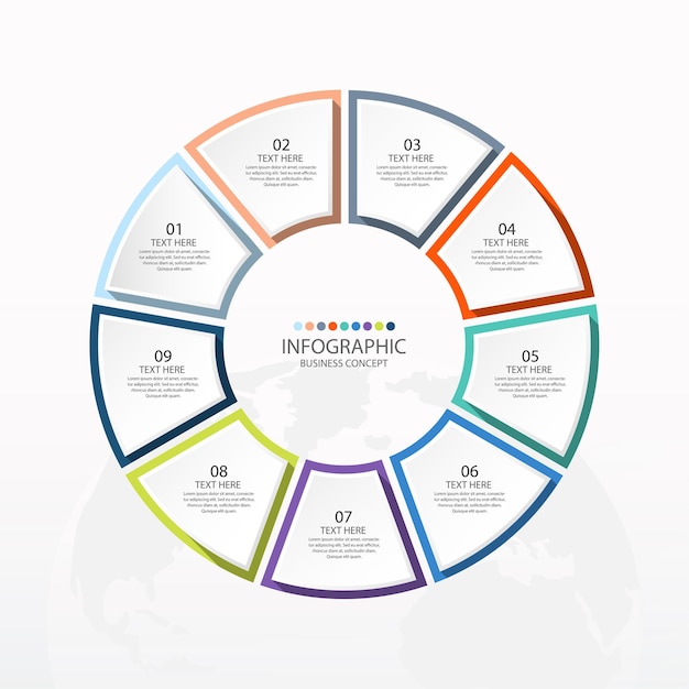 Detail Circle Infographic Template Nomer 46