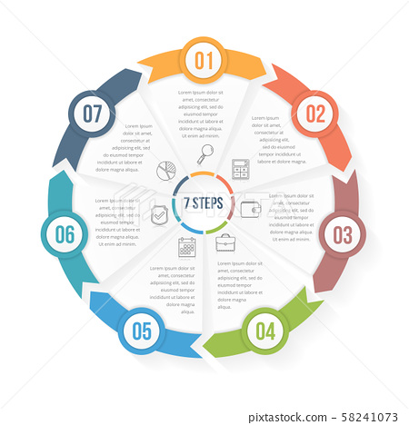 Detail Circle Infographic Template Nomer 6