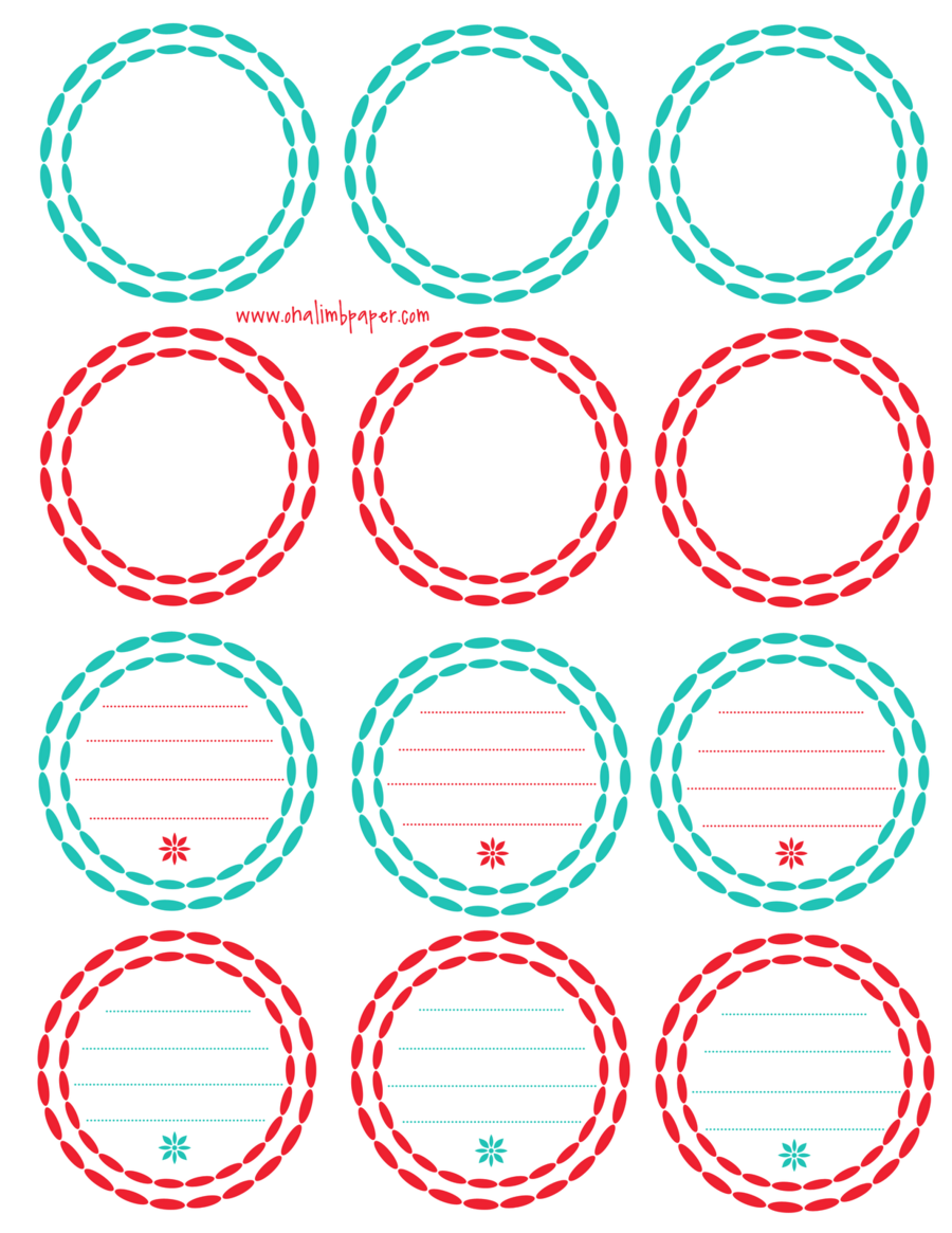Detail Circle Tag Template Nomer 23