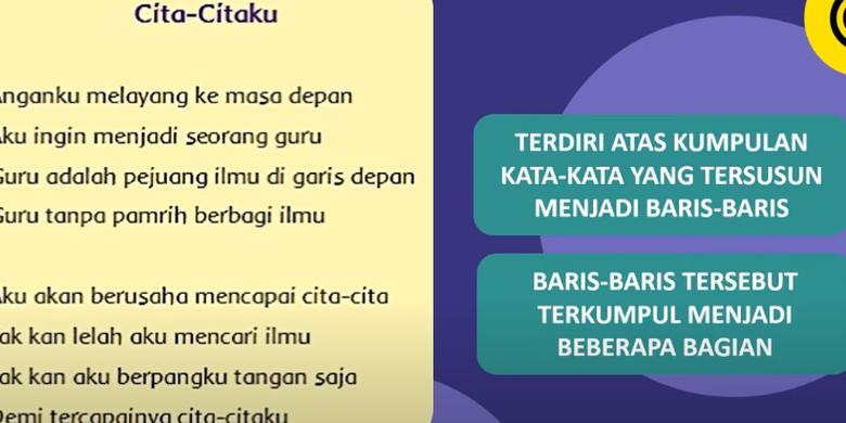 Ciri Ciri Puisi Sebagai Berikut - KibrisPDR