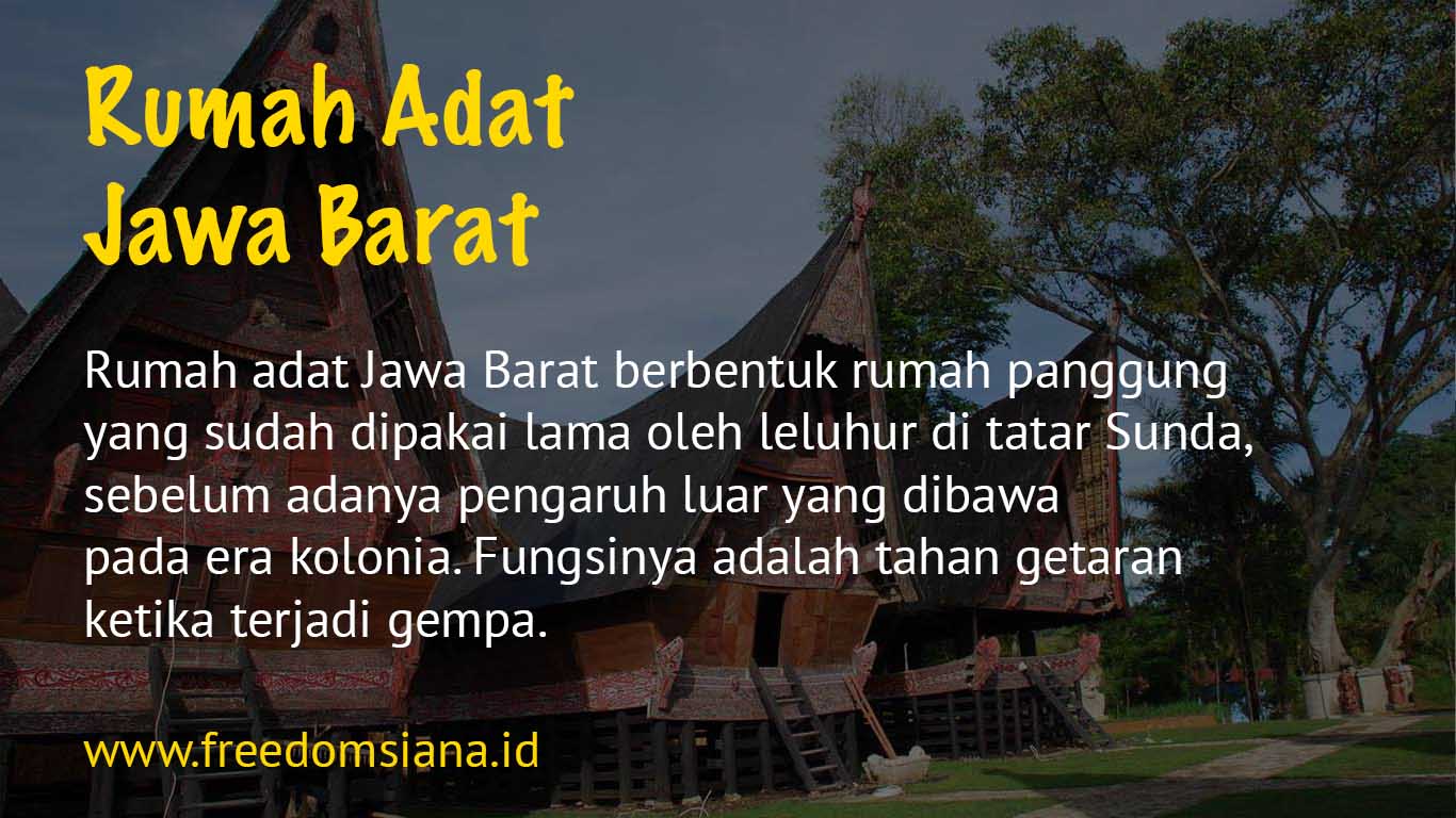 Detail Ciri Khusus Rumah Adat Jawa Barat Nomer 49