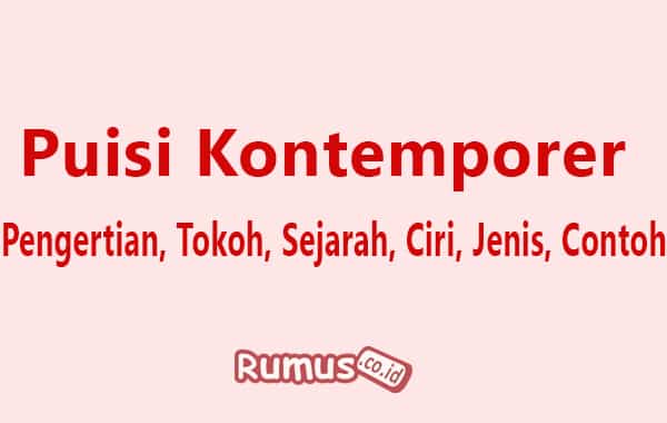 Detail Ciri Puisi Kontemporer Nomer 14