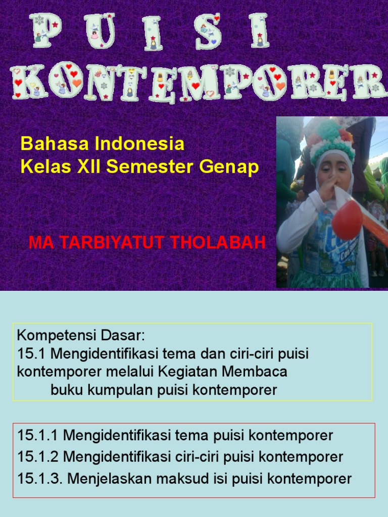 Detail Ciri Puisi Kontemporer Nomer 40