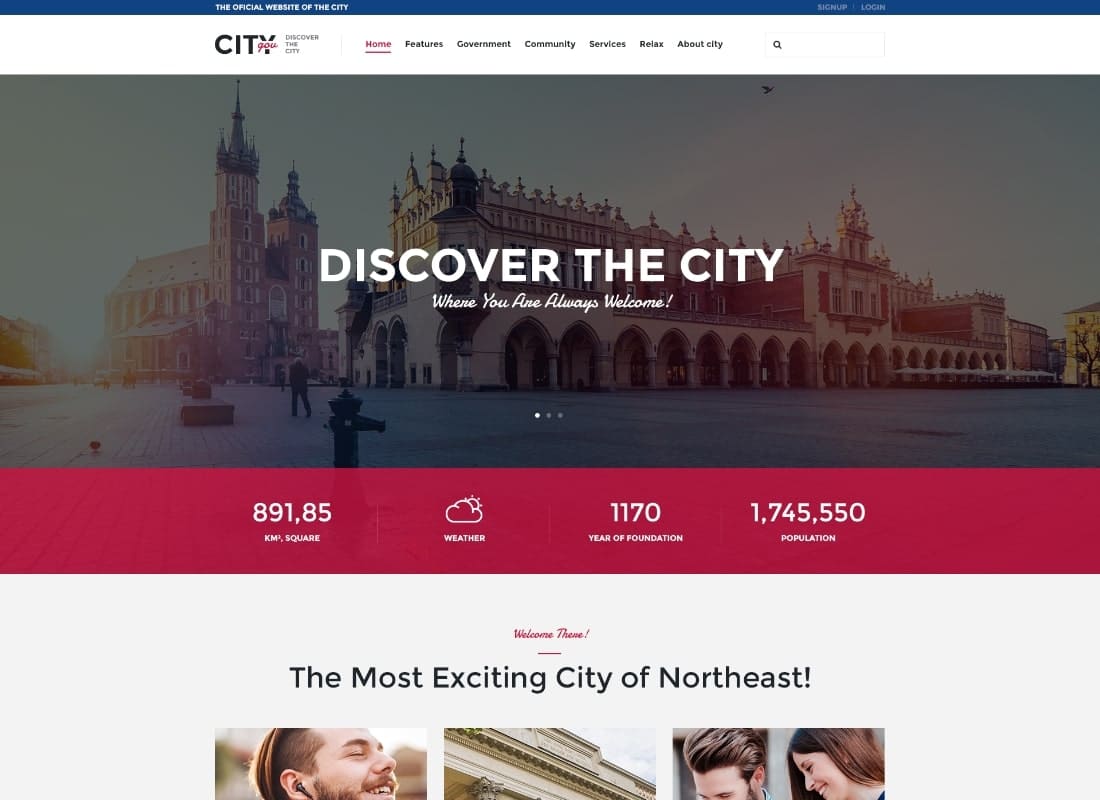 Detail City Portal Template Nomer 20