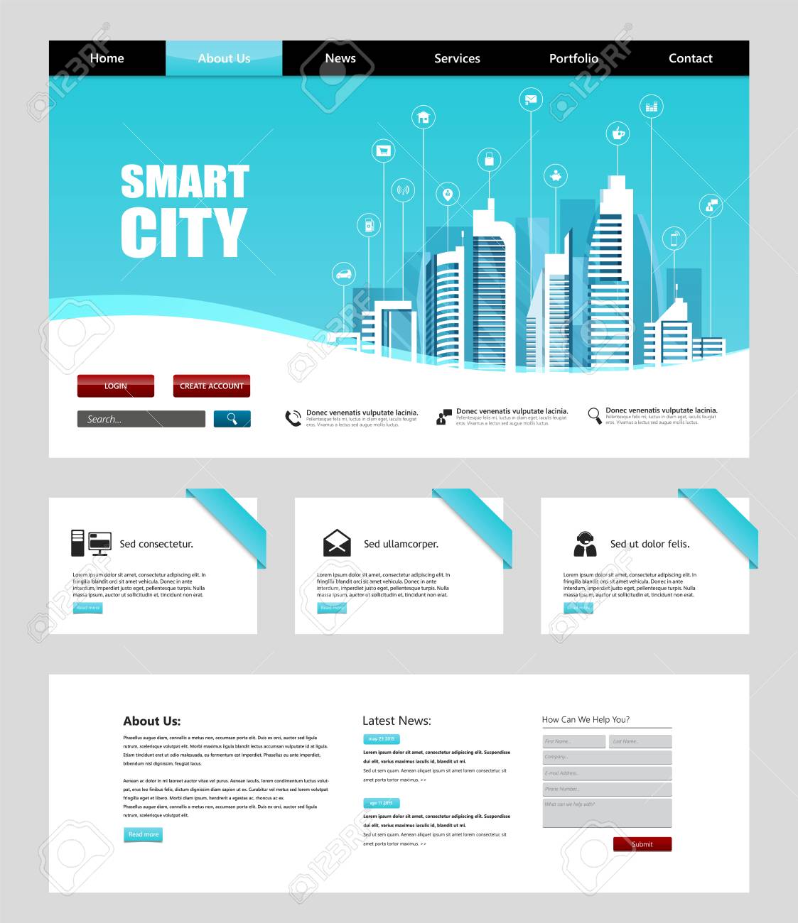 Detail City Portal Template Nomer 32