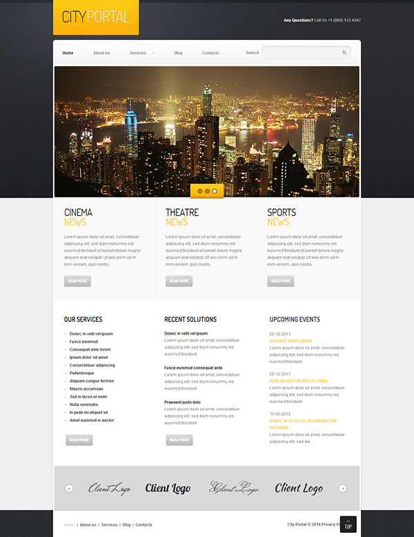 Detail City Portal Template Nomer 6