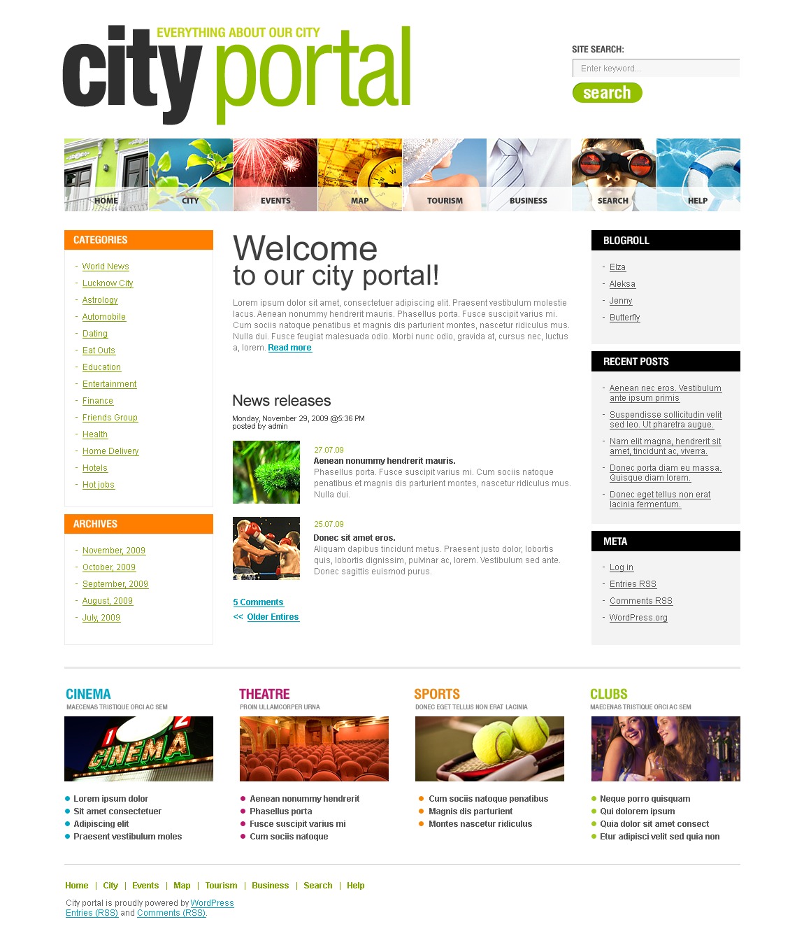 Detail City Portal Template Nomer 54