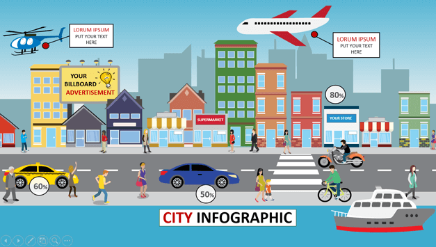 Detail City Ppt Template Nomer 8