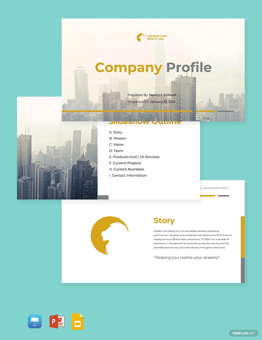 Detail City Profile Template Nomer 17