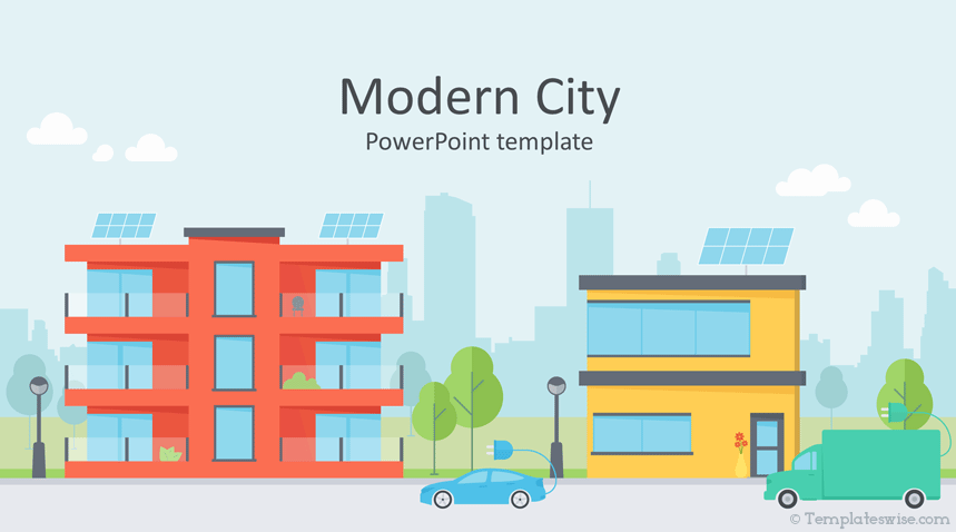 Detail City Template Powerpoint Nomer 11