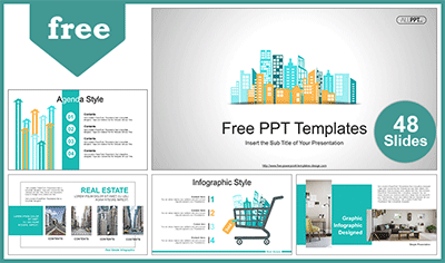 Detail City Template Powerpoint Nomer 24