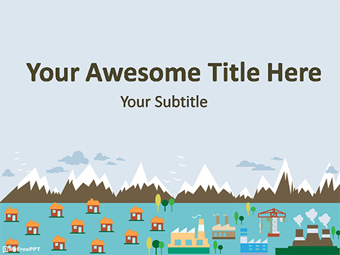 Detail City Template Powerpoint Nomer 35