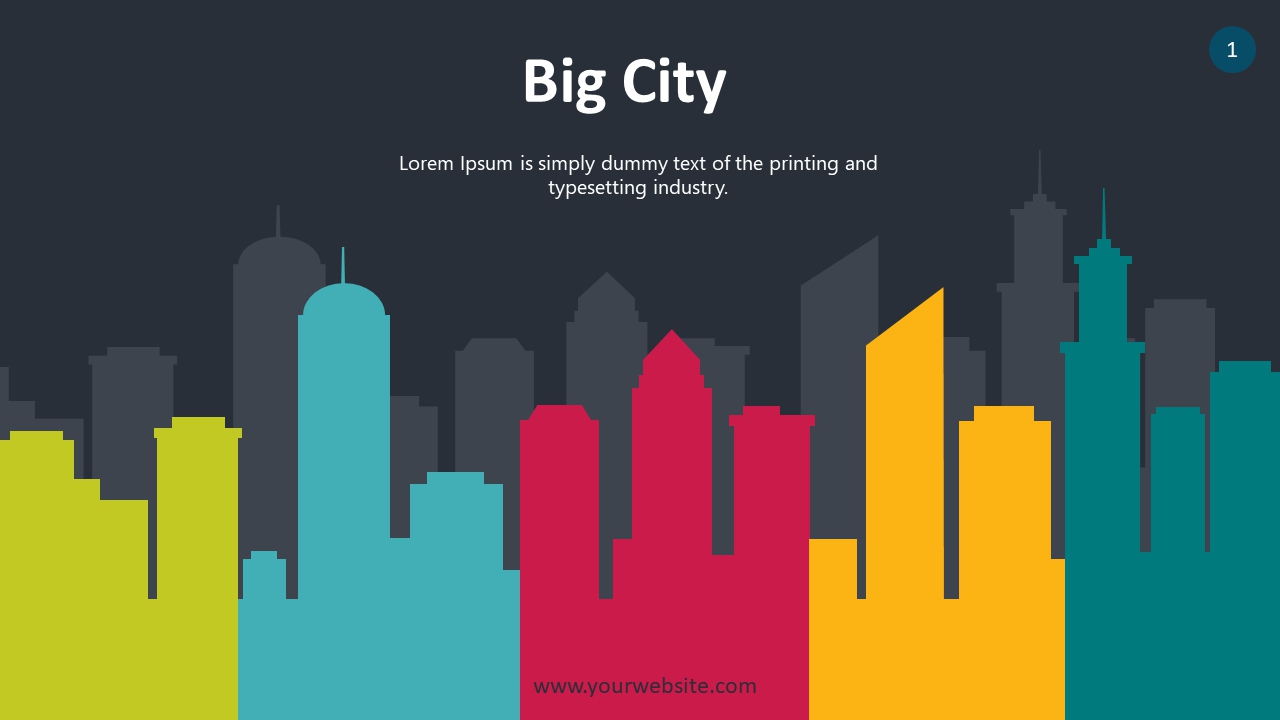 Detail City Template Powerpoint Nomer 41