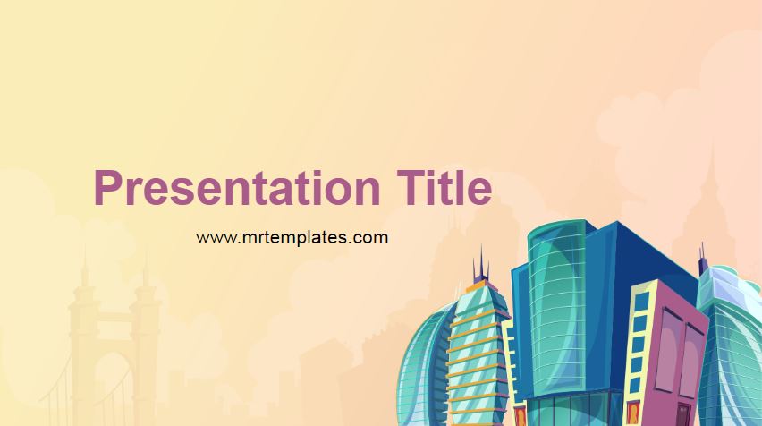 Detail City Template Powerpoint Nomer 45