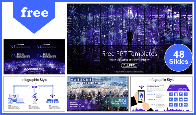 Detail City Template Powerpoint Nomer 49