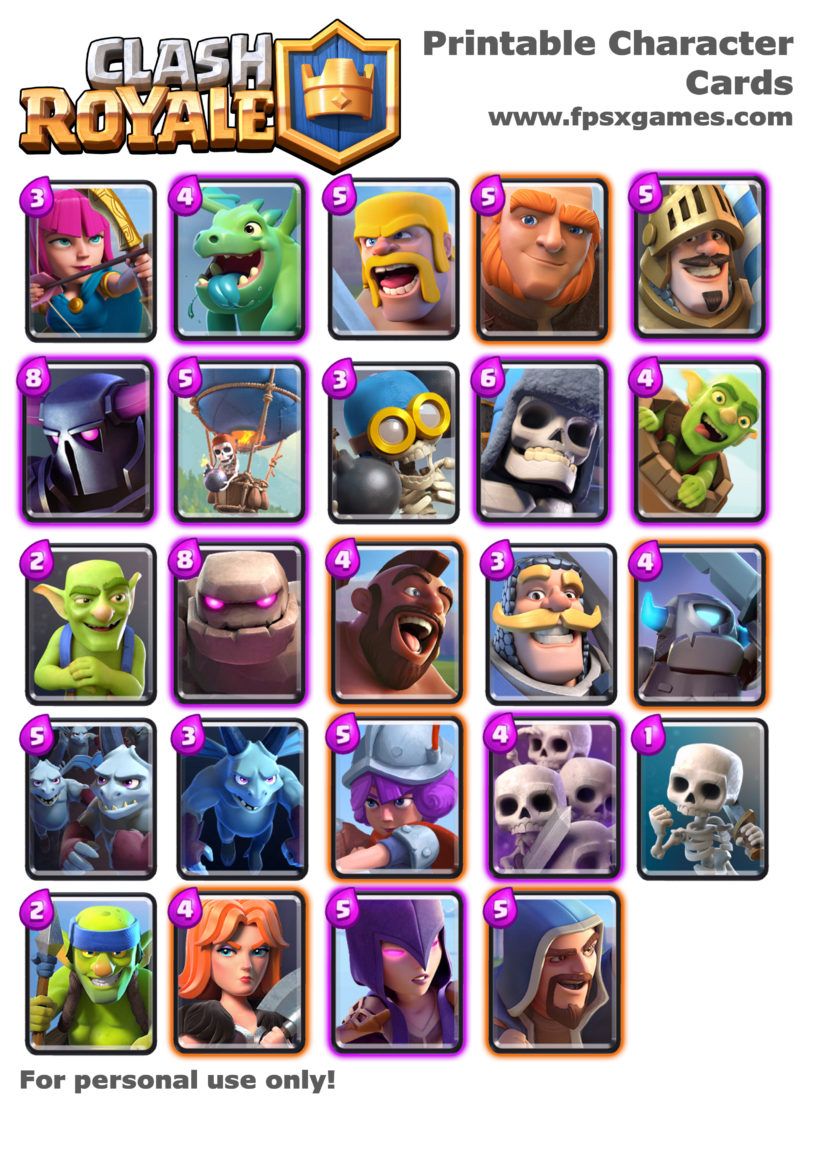 Detail Clash Royale Card Template Nomer 11