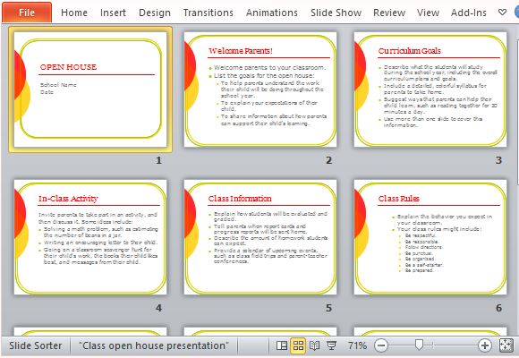 Detail Class Presentation Template Nomer 25