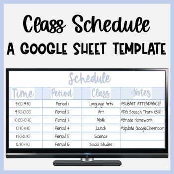 Detail Class Schedule Template Nomer 32