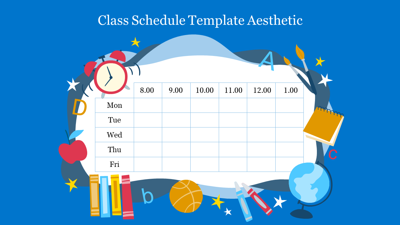 Detail Class Schedule Template Nomer 47