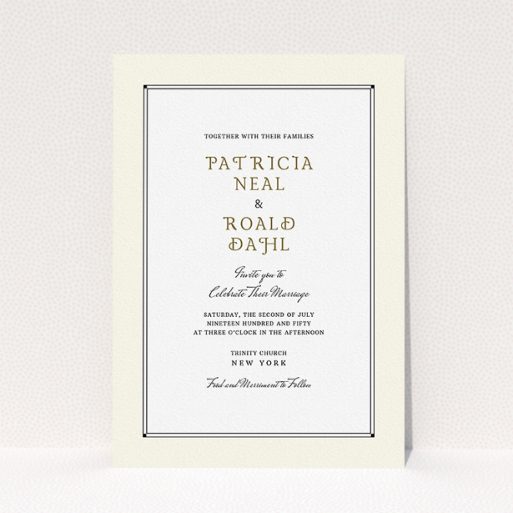 Detail Classic Invitation Card Template Nomer 11