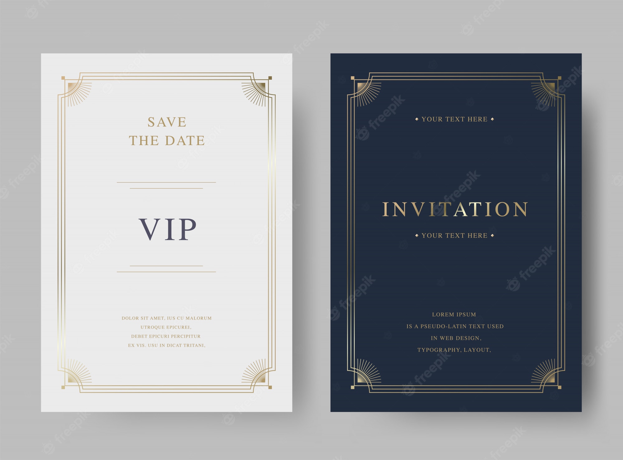 Detail Classic Invitation Card Template Nomer 24