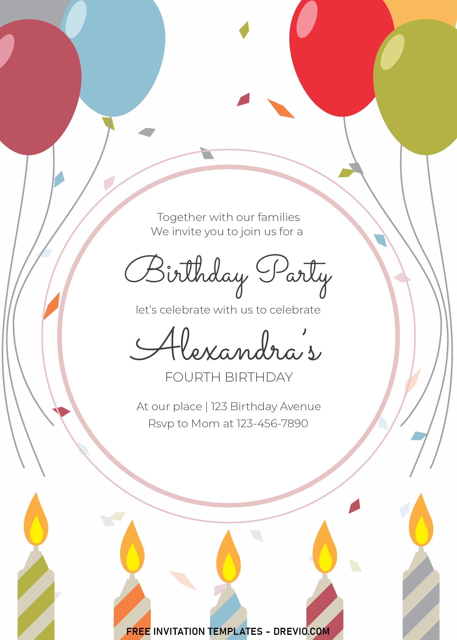 Detail Classic Invitation Card Template Nomer 32