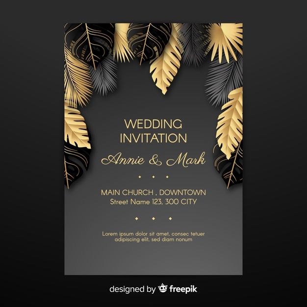 Detail Classic Invitation Card Template Nomer 39