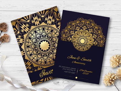 Detail Classic Invitation Card Template Nomer 41