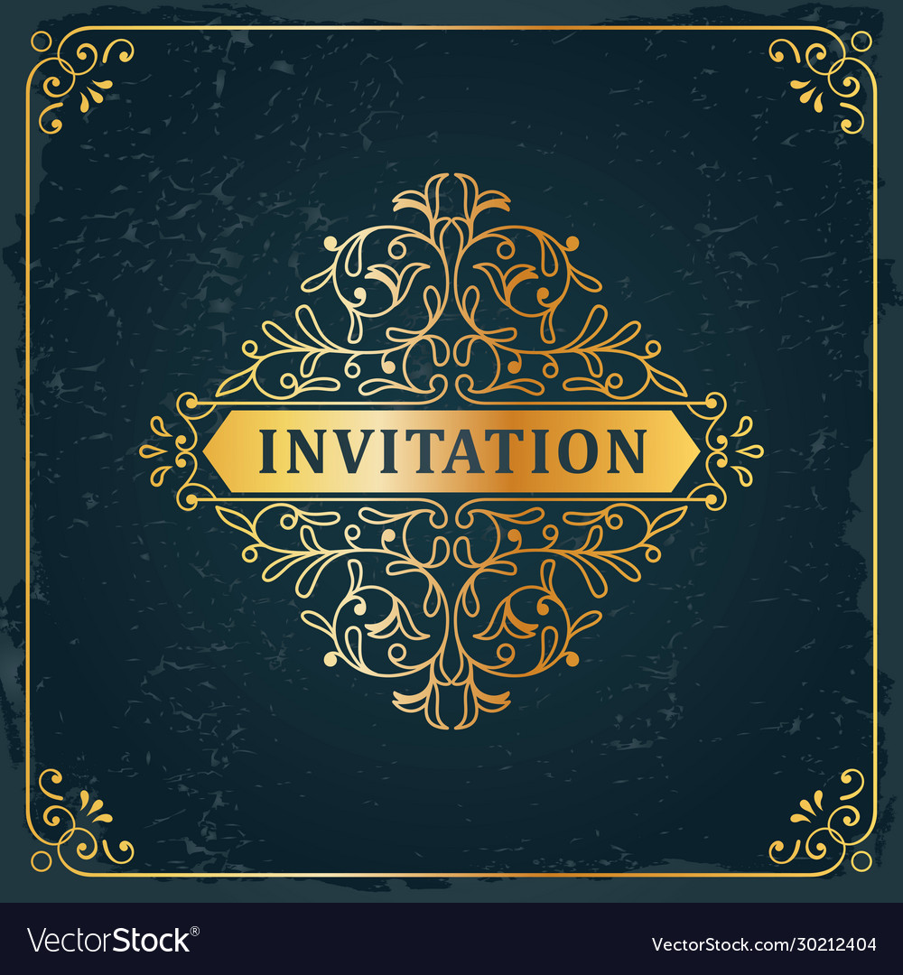 Detail Classic Invitation Card Template Nomer 51